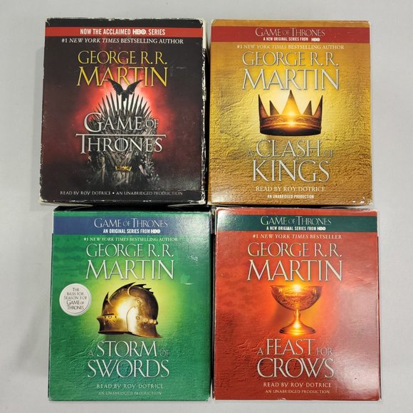 A Song of Ice & Fire CD Audio Book Set 1-4 HBO Game of Thrones George R R Martin - Picture 2 of 2
